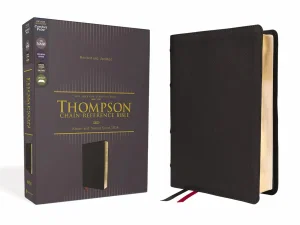 NASB Thompson Chain-Reference Bible, Genuine Leather, Calfskin, Black