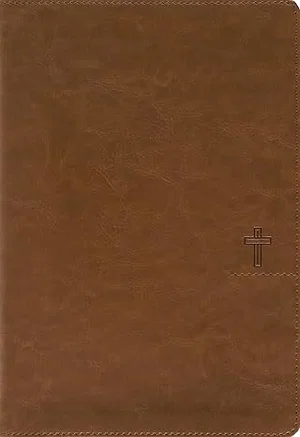 NASB Thinline Bible, Giant Print, Leathersoft, Brown, Red Letter, 1995 Text