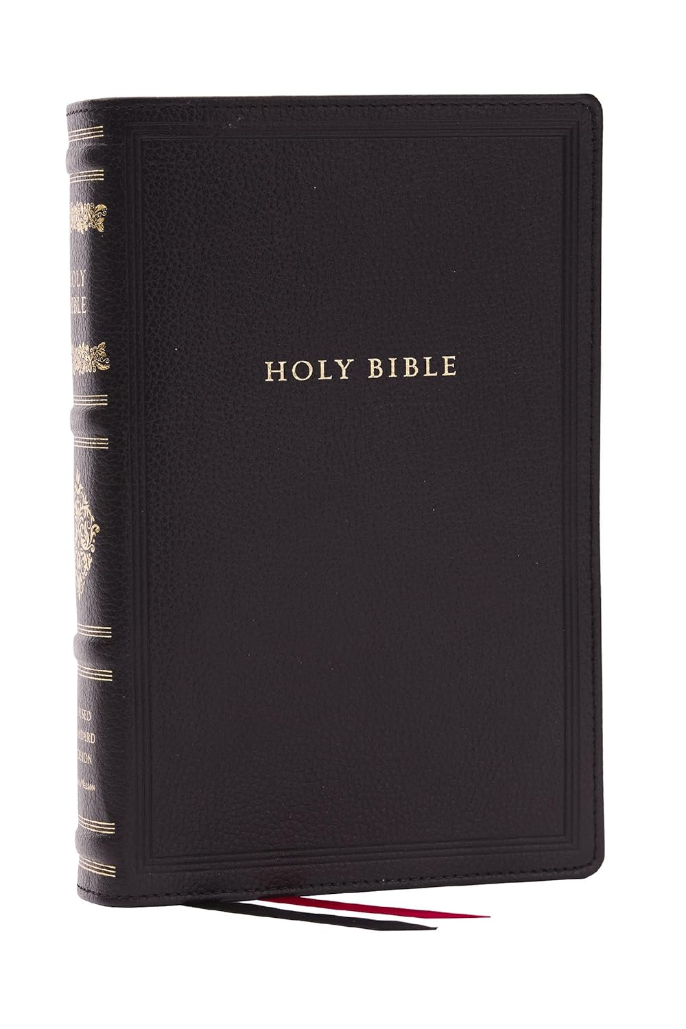 Image of RSV Personal Size Bible with Cross References, Black Leathersoft, Thumb Indexed