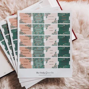 Rust Floral Bible Tabs