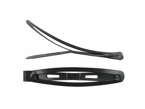 2.5" Black Snap Barette (4Pk)
