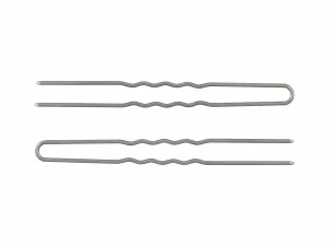 Stainless Steel Crinkle Hair Pin - 3"