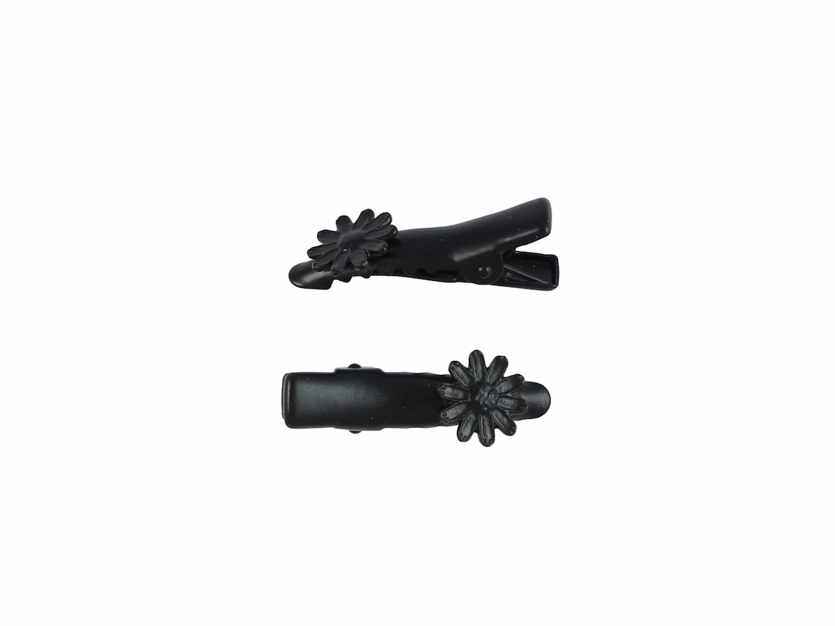 1.25" Pinch Clip with Daisy Black