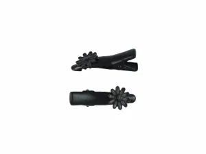 1.25" Pinch Clip with Daisy Black