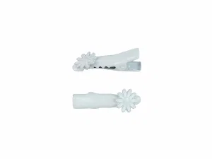 1.25" Pinch Clip with Daisy White