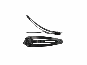 1.25" Snap Clip w/Pansy Black