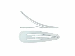 2" Snap Clip Plain White 4/pk