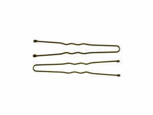 Steel Tipped Crinkle Pins - 2" Brown