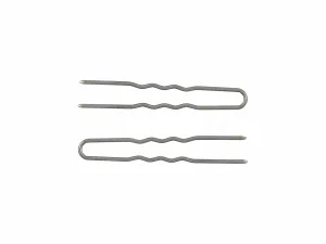 Stainless Steel Crinkle Hair Pin 2"