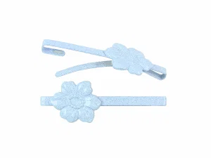 2" Bar Dogwood Barrette Sky Blue