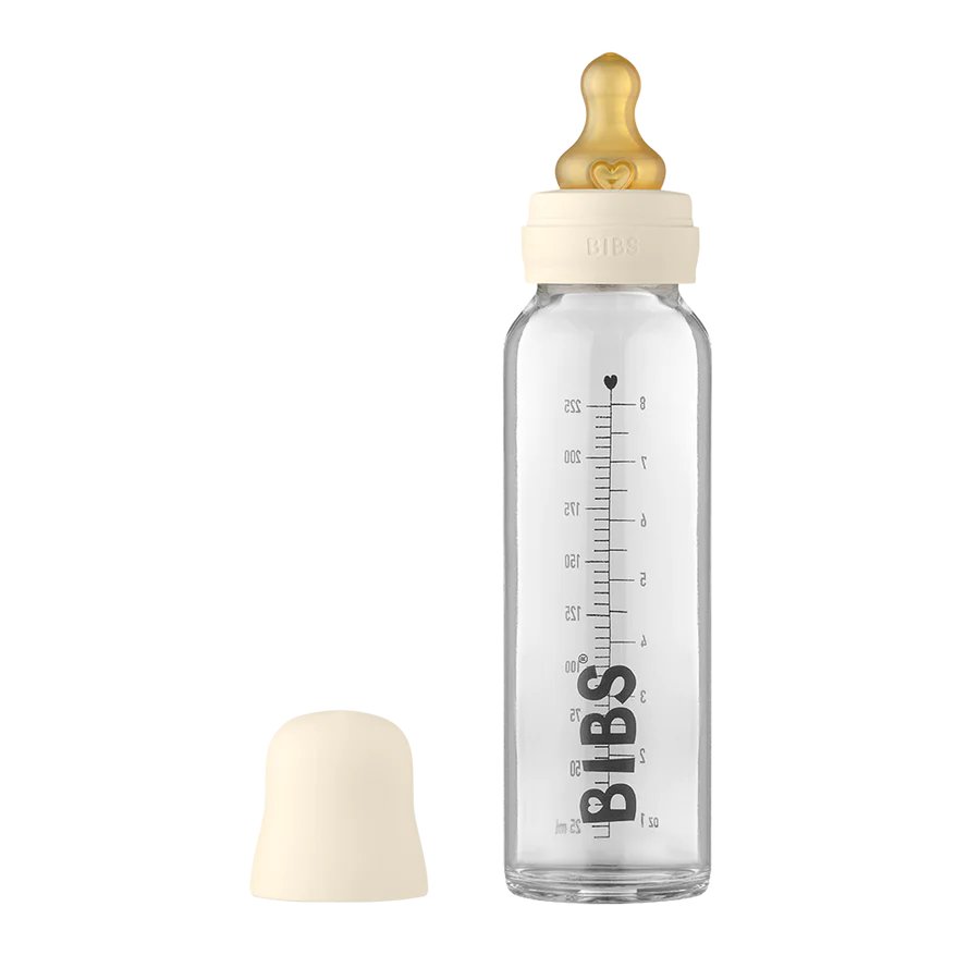 Image of 225 mL Glass Baby Bottle – Ivory