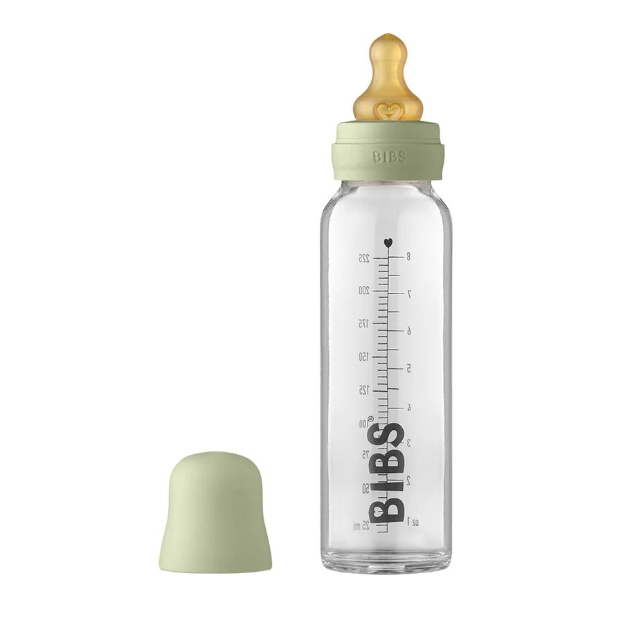 Image of 225 mL Glass Baby Bottle – Sage