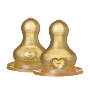 BIBS Bottle Nipple 2 PACK Slow Flow