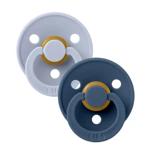 Bibs Pacifier Original 0-6 Months - Dusty Blue/Steel Blue