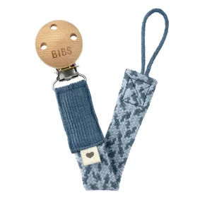 BIBS Pacifier Clip Petrol/Baby Blue