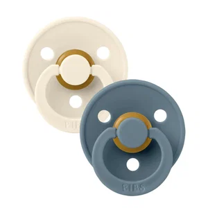 Bibs Pacifier Original 6-18 Months - Ivory/Petrol