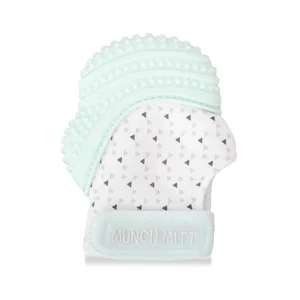 Munch Mitt - Mint Green Triangles