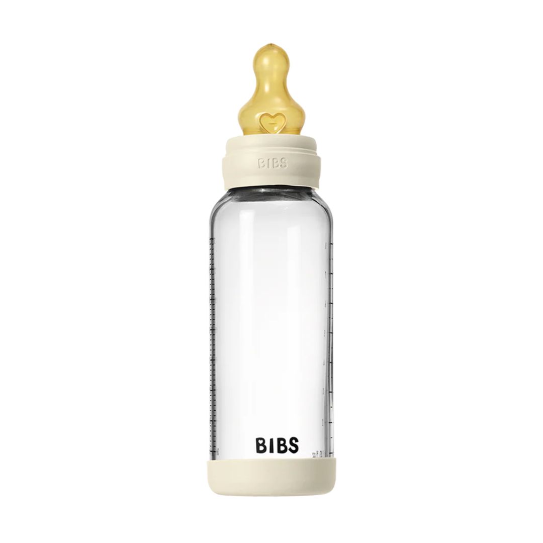 Baby Glass Bottle Set 8oz Latex - Ivory