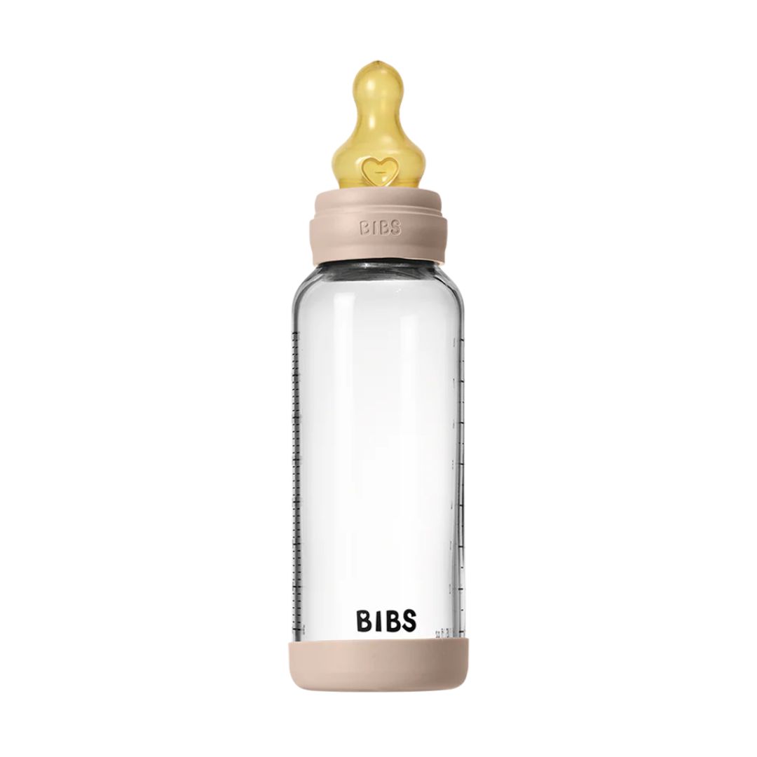 Baby Glass Bottle Set 8oz Latex - Blush