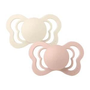 Bibs Pacifier Couture Anatomical 0-6 Months - Ivory/Blush