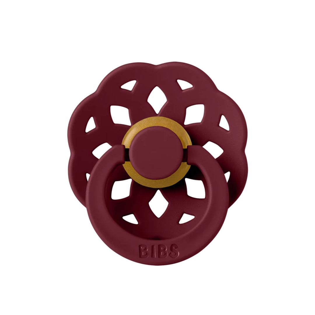 Image of Bibs Pacifier Boheme – Round Nipple 6-18 Months – Elderberry