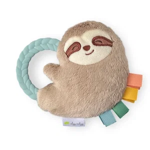 Sloth - Ritzy Rattle Pal Plush Rattle + Teether