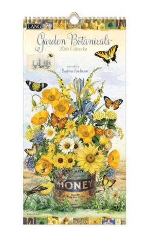2026 Vertical Wall Calendar - Garden Botanical