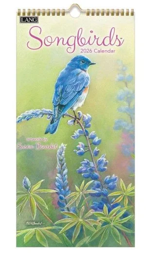 2026 Vertical Wall Calendar - Songbirds