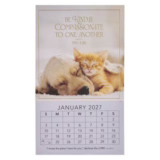 Image of 2027 Mini Magnetic Calendar Be Kind & Compassionate Eph. 4:32