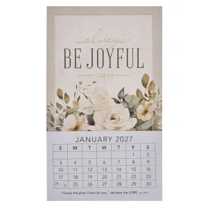 2027 Mini Magnetic Calendar Always Be Joyful 1 Thess. 5:16