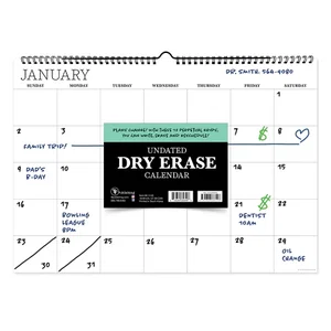 Dry Erase Medium Wall Calendar - Undated 17" x 12"