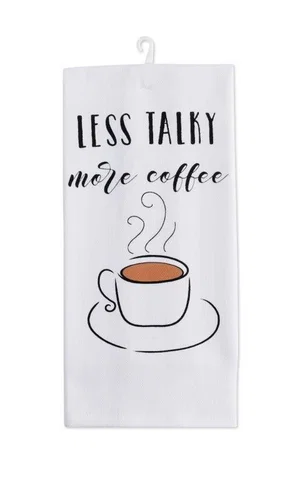 Tea Towel - Less Talky More Coffee