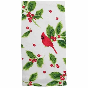 Cardinal Birdhouse Towel