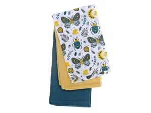 3 pc Kitchen Towel Set- Butterfly & Beetle