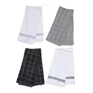2 Pk Checkered Terry Kitchen Towels (Assorted)