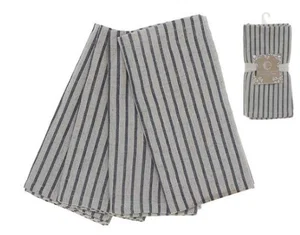 Pin Stripe Napkins Set of 4 (Blue/Cream)