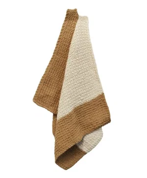 Set of 2 Cloth Brown/ Cream