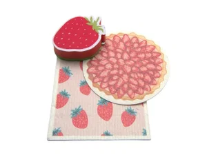 3 pc Cleaning Set Strawberry Shortcake