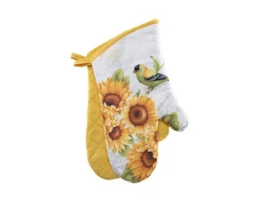 Oven Mitts 2 Pc - Finch on Sunflower
