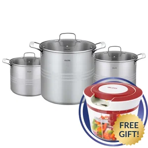 Valore 12 Qt Stock Pot Set + Free Gift (Lynette)