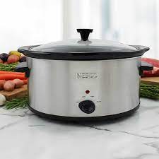 Slow Cooker 6 qt Nesco Metallic Stainless Steel