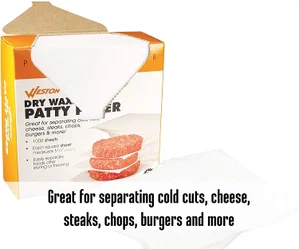 Burger Patty Paper 1000/pk