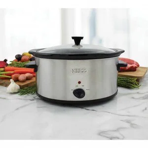 Slow Cooker, 8 QT. Nesco Metallic Stainless Steel