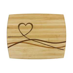 Heart Inlay Cutting Board - Maple
