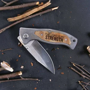 Pocket Knife The Lord Is My Strength