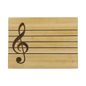 Treble Clef Cutting Board - Maple