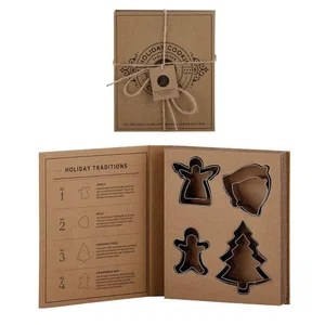 Holiday Cookie Cutter Set Book Box