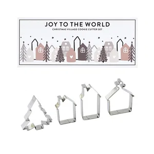 Christmas Village Cookie Cutter Set Book Box - Joy to the World