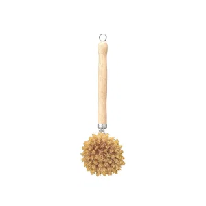 Vegetable Brush with Natural Bristles Long Handle