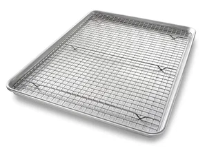 XL Bakeable Nonstick Cooling Rack and Pan Set USA